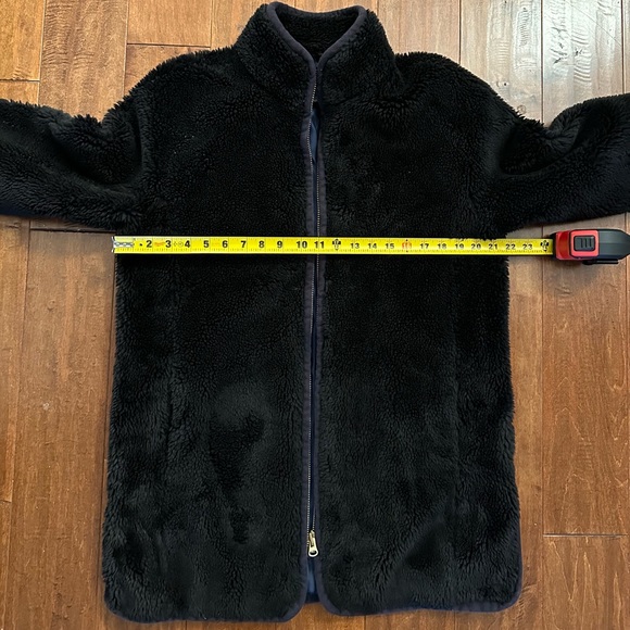 J. Crew Black Teddy Sherpa Coat Sz Small - Picture 11 of 13